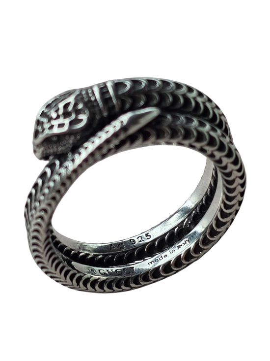 Gucci Other - Gucci Snake Wrap Ring In Sterling Silver  Us Size 11